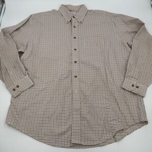 Brooks Brothers Non-Iron Button Down Plaid‎ Shirt XL Read Description